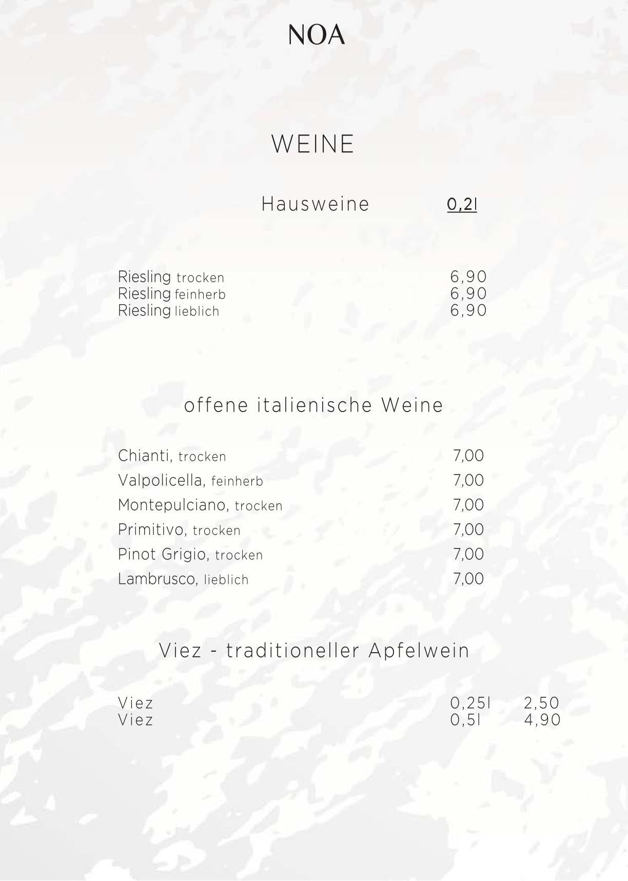 Speisekarte 5 15